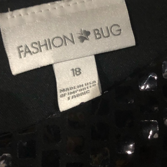 FashionBug Sleeveless Black Dress New Without Tags - Picture 4 of 4